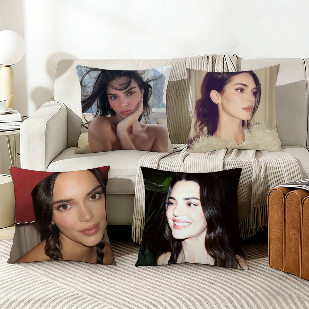 KKendall JJenner Pillow Case Living Room Sofa Cushion Cover Suitable For Home Bedroom Room Decoration