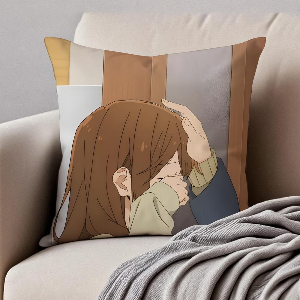 Fashion Warm Daily A-Ao Haru Rides Cushion Cover Pillowcase Anti-Dustmite Invisible Zipper Short Plush Sofa Cushion