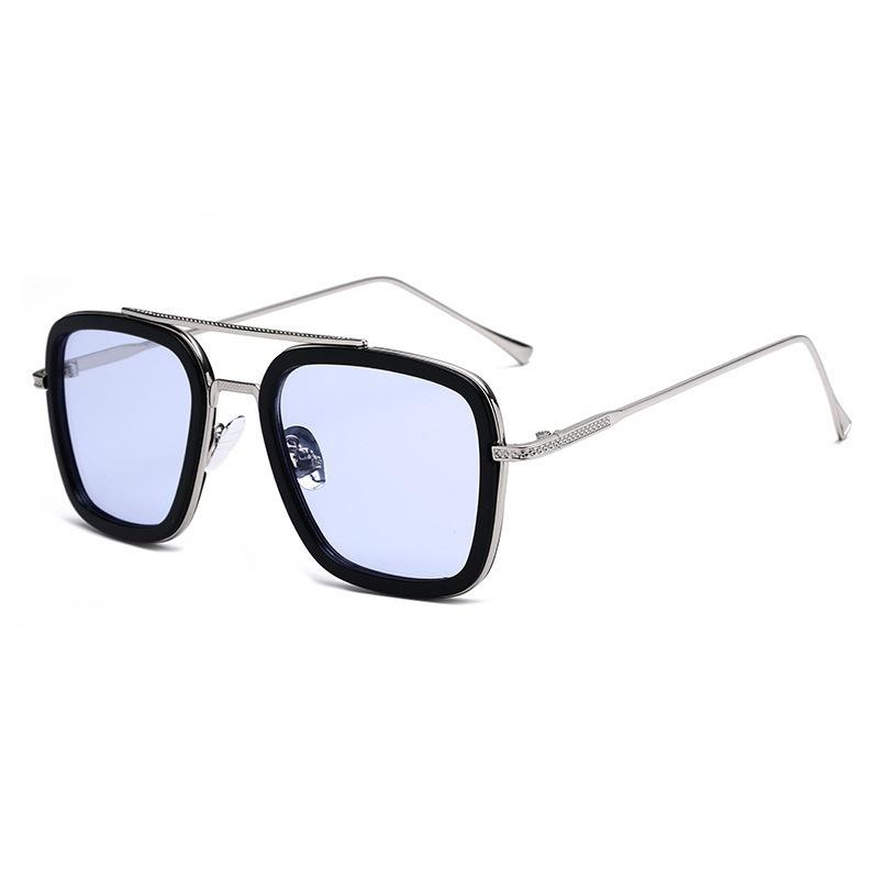 

Металлические солнцезащитные очки Trend Iron Man с солнцезащитными очками Multi-Color Street Shot Small Frame Glasses 66218