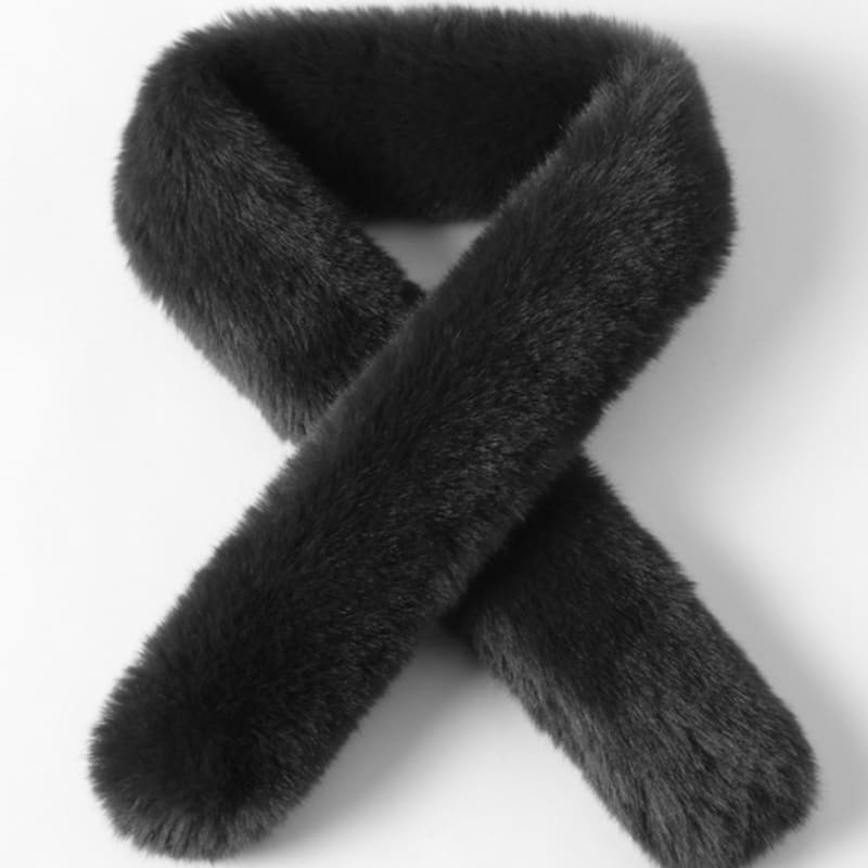

LALA Fur Scarf Petite-Z Black FREE