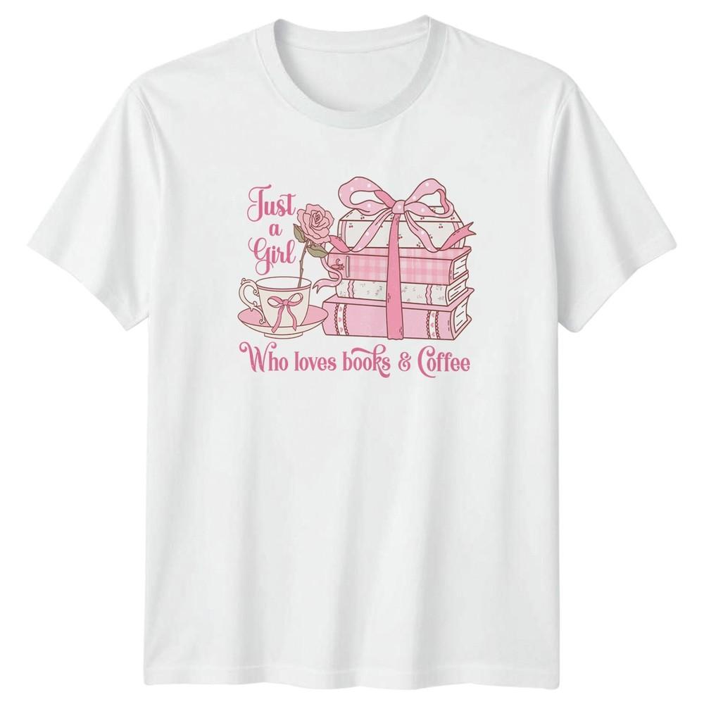 Just A Girl Who Loves Books Unisexs TShirt Book Lover Reading Christmas Gift S