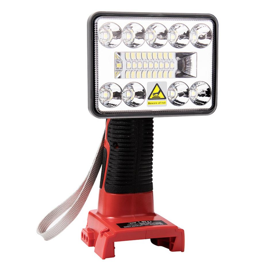 3/5 Inch LED Tool Light For Milwaukee 18V Li-Ion Battery Portable Lantern Indoor Outdoor Flashlight Work Light Lamp With USB