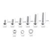 M2 Stainless Steel Hex Socket Screws Bolt and Hex Nuts Washers Assortment(Button Head)
