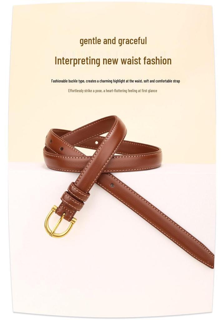 Women's Retro Waist Belt Korean Style Versatile Dress or Jeans Fashion Accessory.