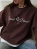 Trendy Retro Letter Print Loose-Fit Hoodie: Casual American Autumn/Winter Fashion