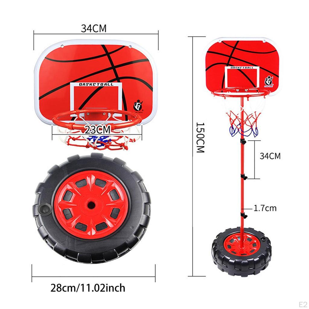 Basketball Hoop and Ball Set Sport Toys Portable Competition Goal Boys Girls