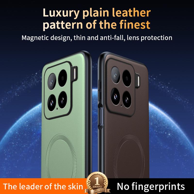 For Xiaomi 15 Case Magnetic Leather Shield Cover For Xiaomi 15 High Quality Anti-Fingerprint Non-Slip PC+TPU