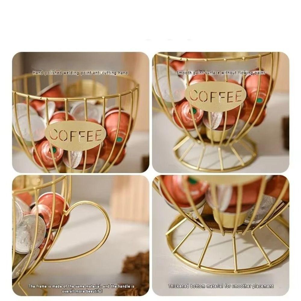 Large Capacity Coffee Pod Holder Irregular Shape Storage Cup Coffee Capsule Holder Home Decoration Coffee Pod