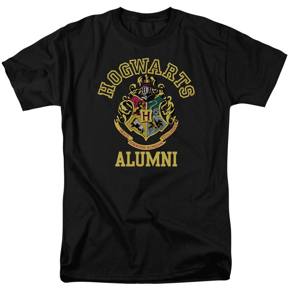 26 Harry Potter Hogwarts Alumni T Shirt Mens Licensed Wizard Movie Tee Black Unisex T-Shirt XXL