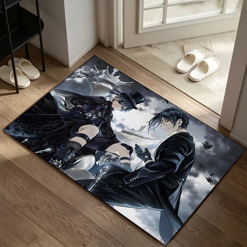 Black Butler  A rug suitable for office chair areas living rooms and computer desks perfect for home offices and an ideal holiday gift