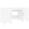 VidaXL White Desk 140x50x75 Cm Engineered Wood 829532