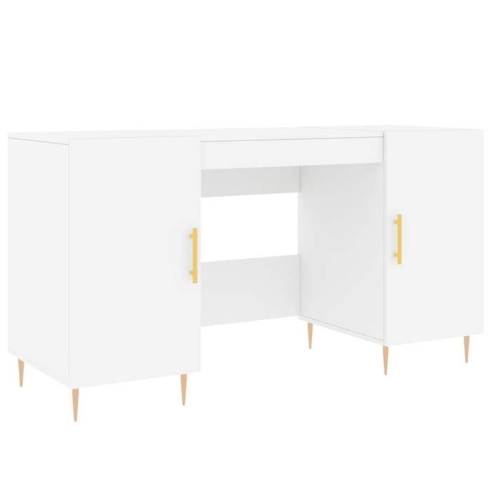 VidaXL White Desk 140x50x75 Cm Engineered Wood 829532