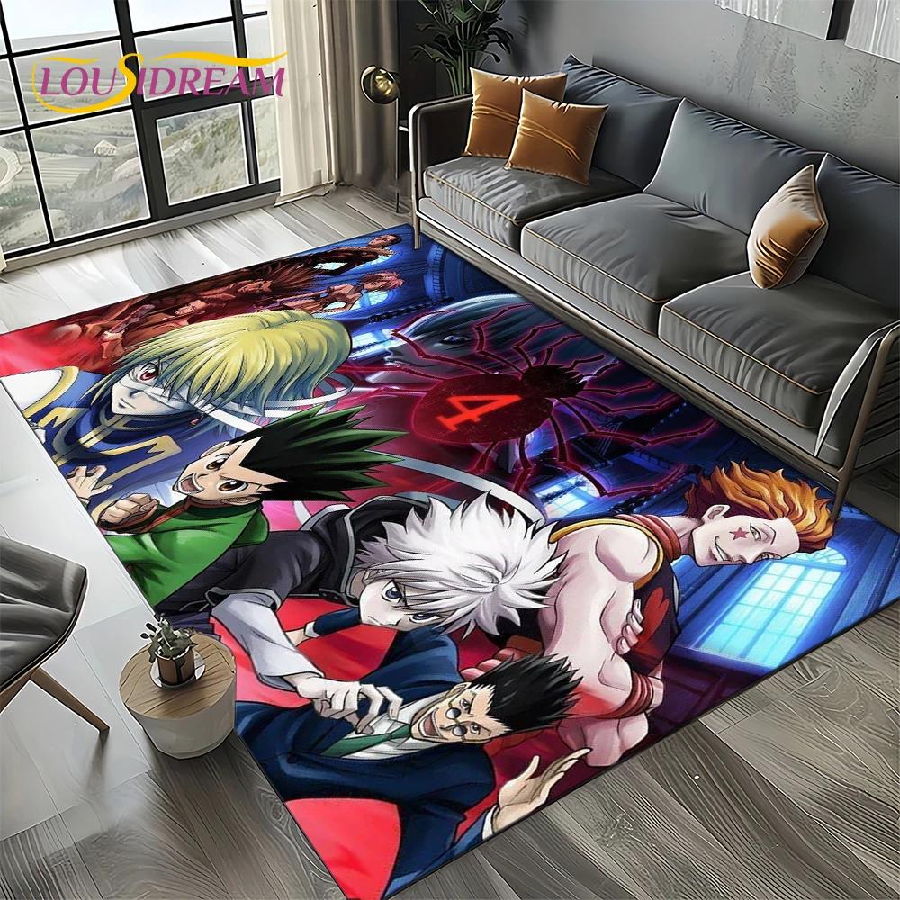 HxH Anime Hunter×Hunter Kreslený Koberec do Ložnice Obývacího Pokoj Domácí Dekorace na Pohovku, Dětská Velká Podlahová Rohožka Dárek