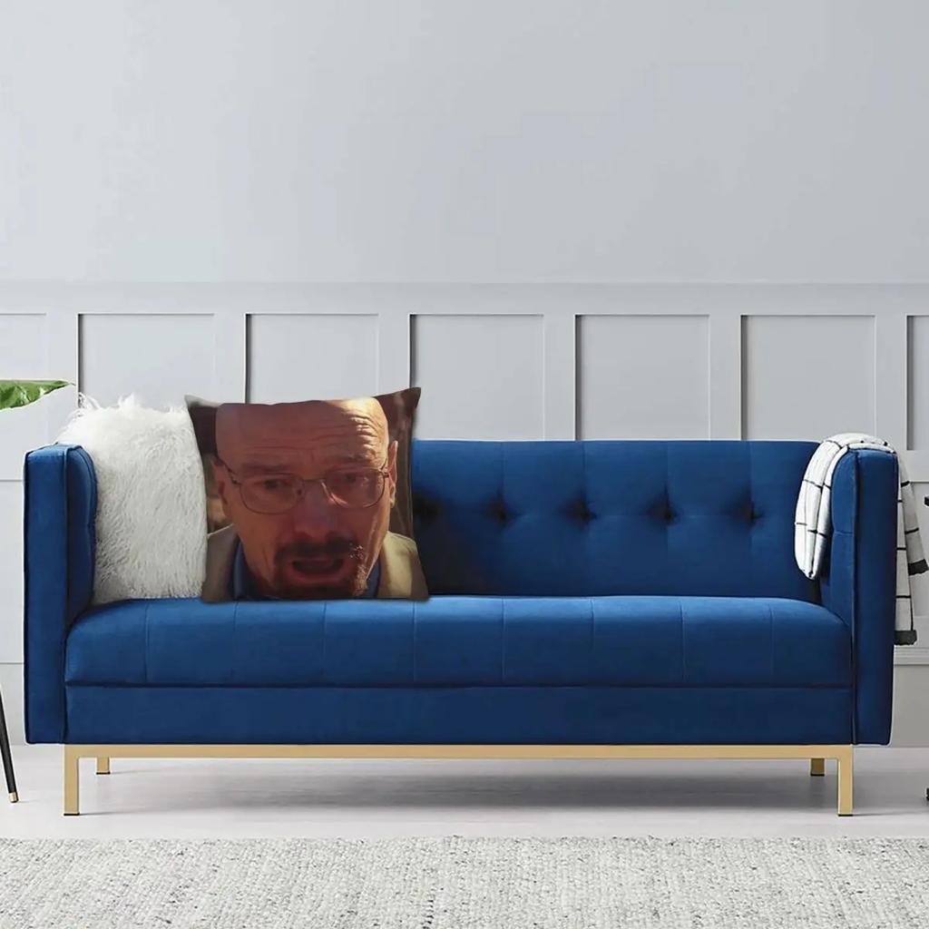 Walter White Meme Breaking Bad Kussensloop Zacht Polyester Kussenhoes Cadeau Sierkussenhoes Home Groothandel 18''