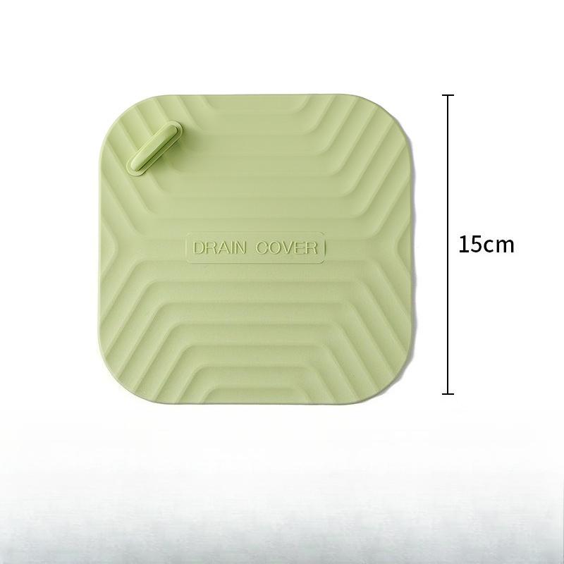 Floor drain deodorizer with silicone pad sealing cover bathroom and toilet floor drain with sealing cover зелёный