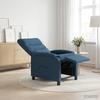 Massage Relax Chair Blue Fabric