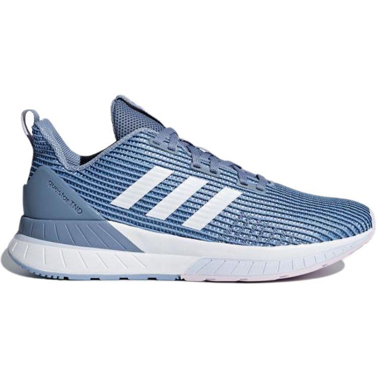 Adidas Comfortable Lightweight Non-Slip Low-Top Running Shoes Women Sneakers Blue White DB1298