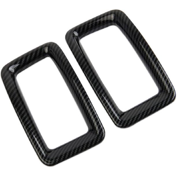 Korlot Carbon Fiber Air Vent Cover AC Outlet Trim Kit Interior for Chevrolet Colorado 2015-2022 for GMC Canyon 2015-2022