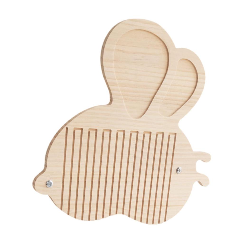 Rabbit Scratching Board Grinding Claw Pad Rabbit Toys Wooden Mat Playing Scratching Pad for Small Animals Supplies Hamster