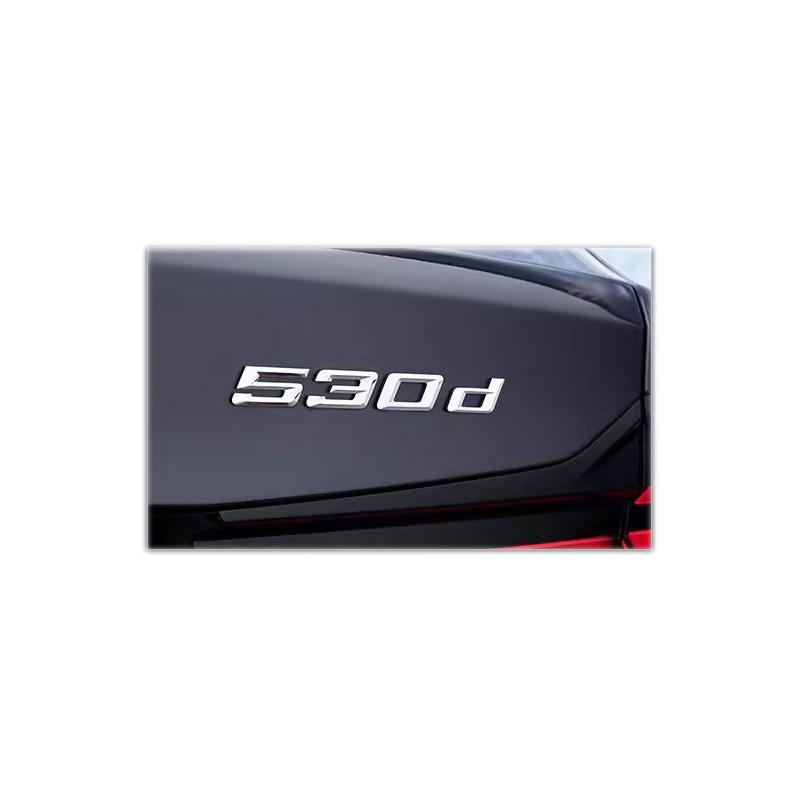 Car Rear Trunk Words Letters Logo Badge Emblem Decals Sticker For BMW 5 Series 520d 525d 528d 530d 535d 540d 550 F10 F11 G30 G31