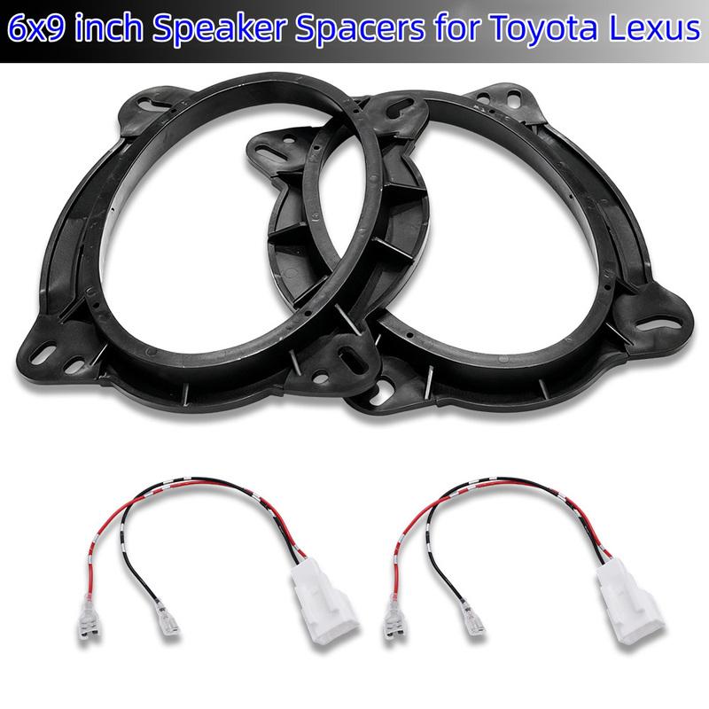 6" X 9" Speaker Adapter Spacers for Toyota 4Runner Avalon Camry FJ Cruiser Highlander Prius Tacoma Lexus CT GC LS Adaptor Frame
