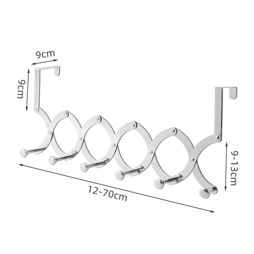 Adjustable Clothes Hanger Stainless Steel Hook As Shown In The Picture Compact Storage Solution Long-lasting Durability