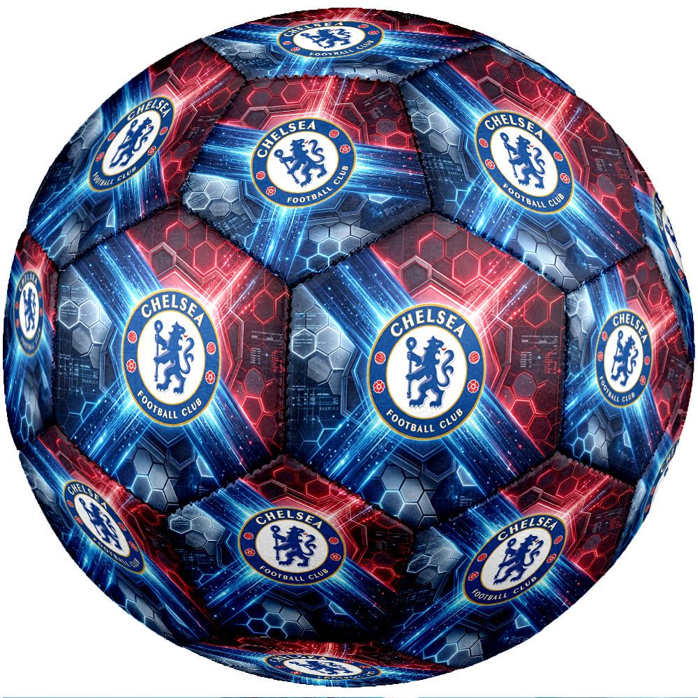 Chelsea FC Theme soccer ball Size 5 Soccer Ball Soft Touch Professional Training Football for Outdoor Sports