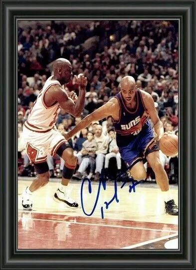 Charles Barkley Basketball Suns - A4 Signed Photo Poster Perfect For Frame!