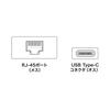 Sanwa Supply Gigabit USB Type C LAN Adapter White (for Mac) LAN-ADURCM