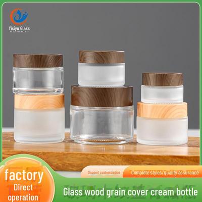 30 g transparentes Cremeglasgefäß aus Milchglas für Augencremeproben