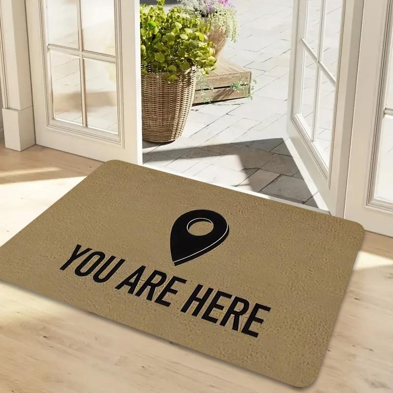 XOXO Heart Love Pattern Printed Doormat Entry Sweet Rug Anti Slip Floor Mat For Romantic Theme Household Entry Daily Decoration