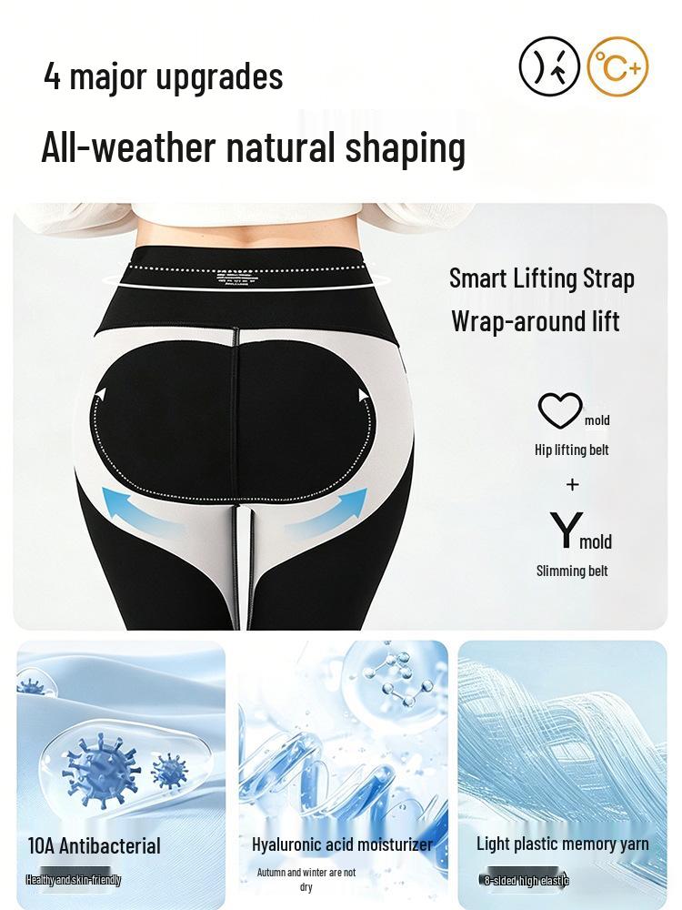 High-Waisted Body-Shaping Shark Yoga Pants - Women's Slimming, Elastic, Hip-Lifting, No-Roll Barbie Pants