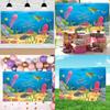 Marine Life Themed Background Banner For Birthday Party And Decoration Event