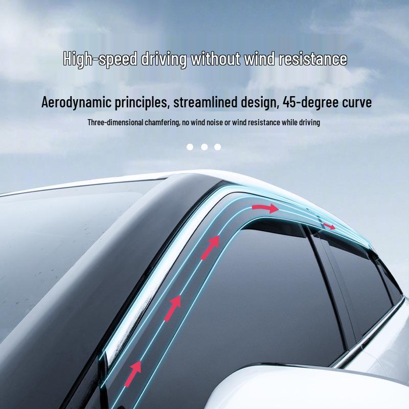 BYD Song PLUS DMI Window Rain Guard Visor - Rainproof Shield for EV