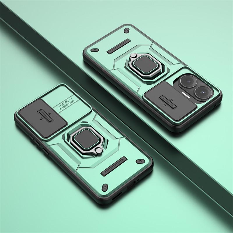 For Xiaomi Poco F7 Case Slide Camera Len Cases Xiaomi Poco F7 5G Cover Funda Shockproof Armor PC Phone Cover Xiaomi Poco F7