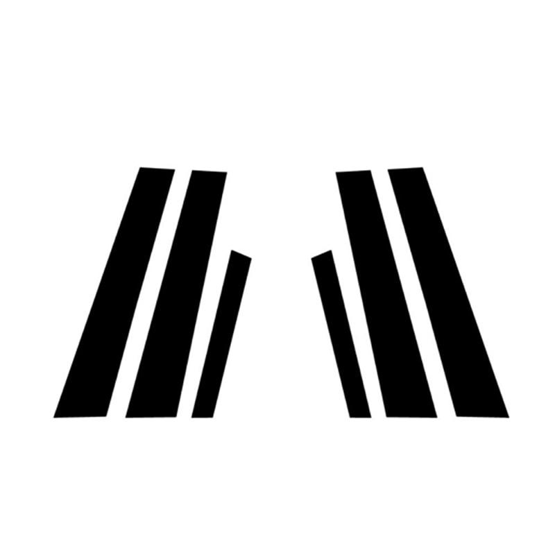 

6 шт. для Volvo S60 2011 2012 2013 2014-2018 глянцевый черный автомобильный дверной, оконный столбик, крышка, комплекты накладок, сменные комплекты