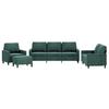 Vidaxl 4-Cz. Relaxation Set With Cushions, Dark Green, Velvet