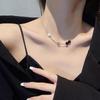 Light Luxury Necklace Versatile Tide Collarbone Chain Female Butterfly Simple Niche High-end Temperament Sweater Chain Jewelry Collarbone Chain