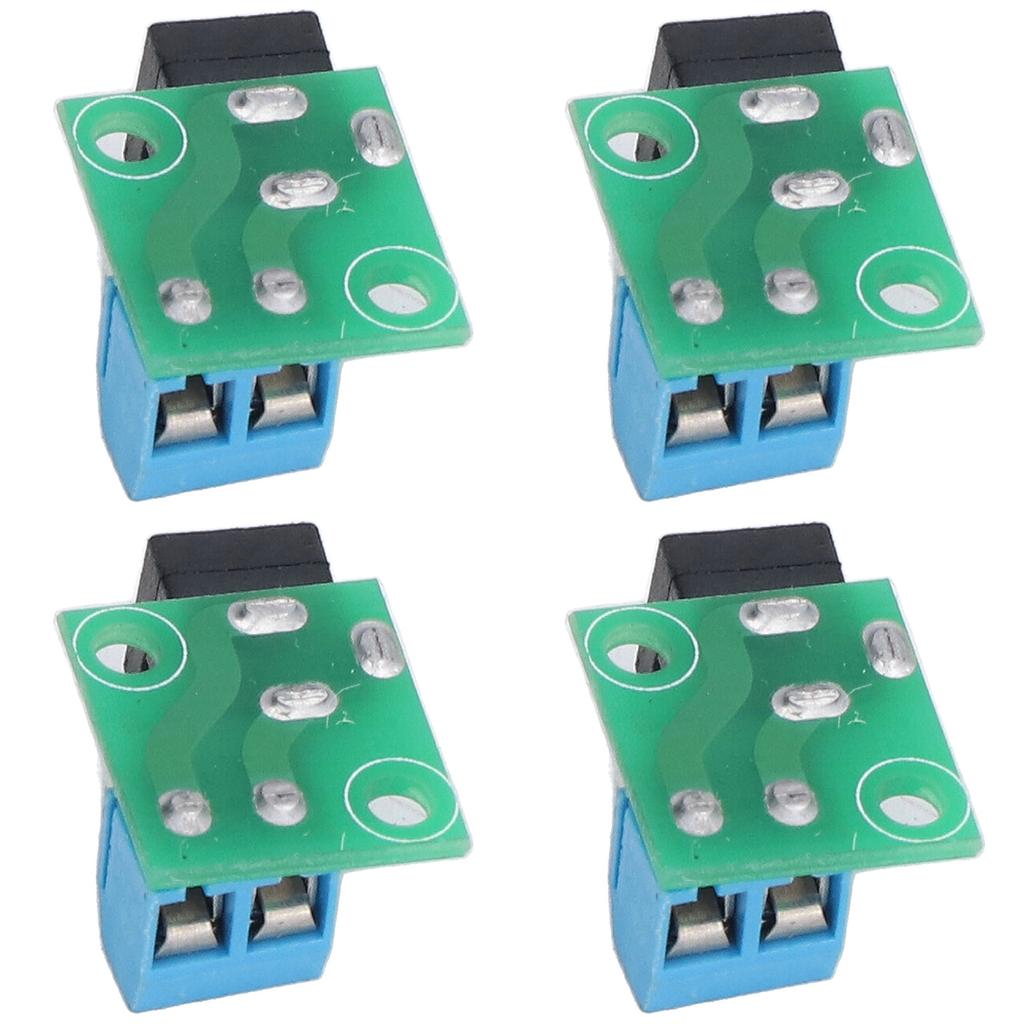 4 Stück DC-Stecker 5,5x2,1mm auf 2P 5,08mm Netzteilplatine Kompatibel mit 5,5x2,5mm Anschluss