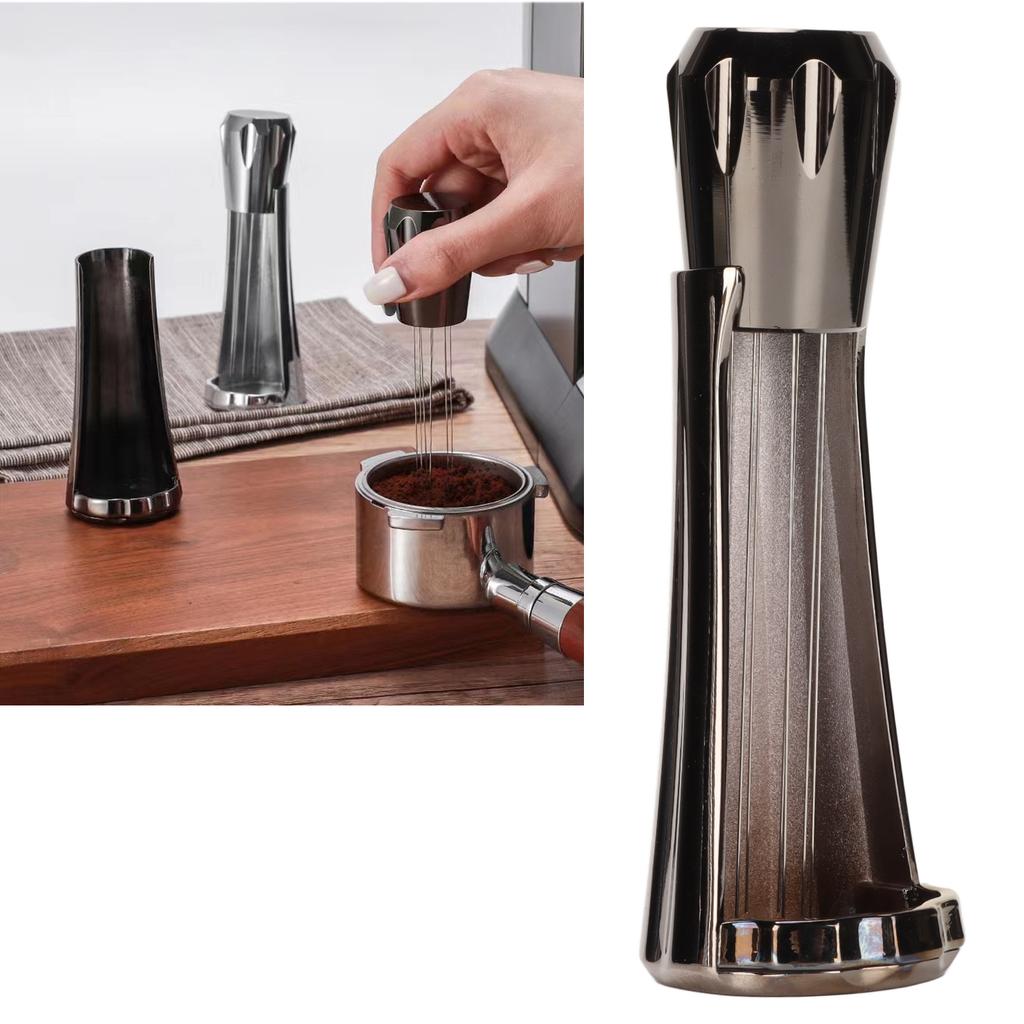 Stainless Steel Coffee Powder Stirring Tool Coffee Stirrer Distribution Tool for Home Kitchen Dinning Room