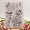 Easter Rabbit Silicone Stamps Clear Stamps Seal for DIY Greeting Card Making
