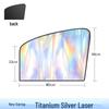 Titanium Silver Car Windshield Sunshade – Heat Insulation Blackout Curtain