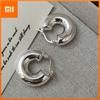 925 Sterling Silver Earrings For Women Trendy Simple Circle Earring Jewelry Prevent Allergy Party Christmas Accessories