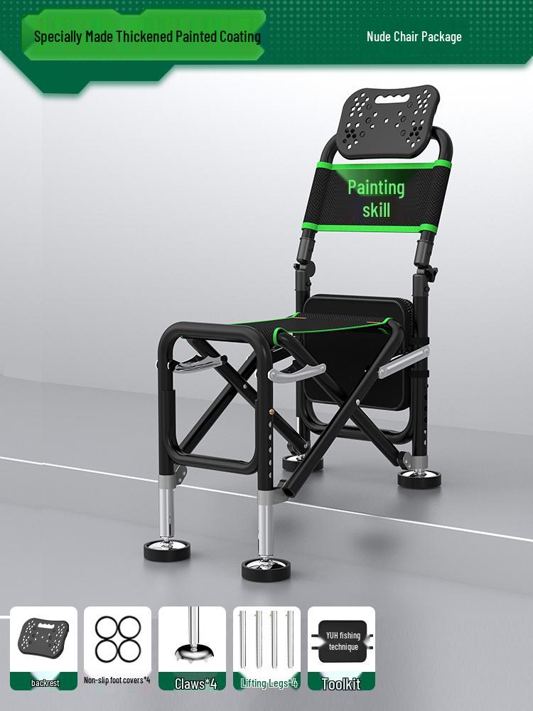 Multi-Functional Folding Fishing Chair: Portable, Reclining, All-Terrain Fishing Seat