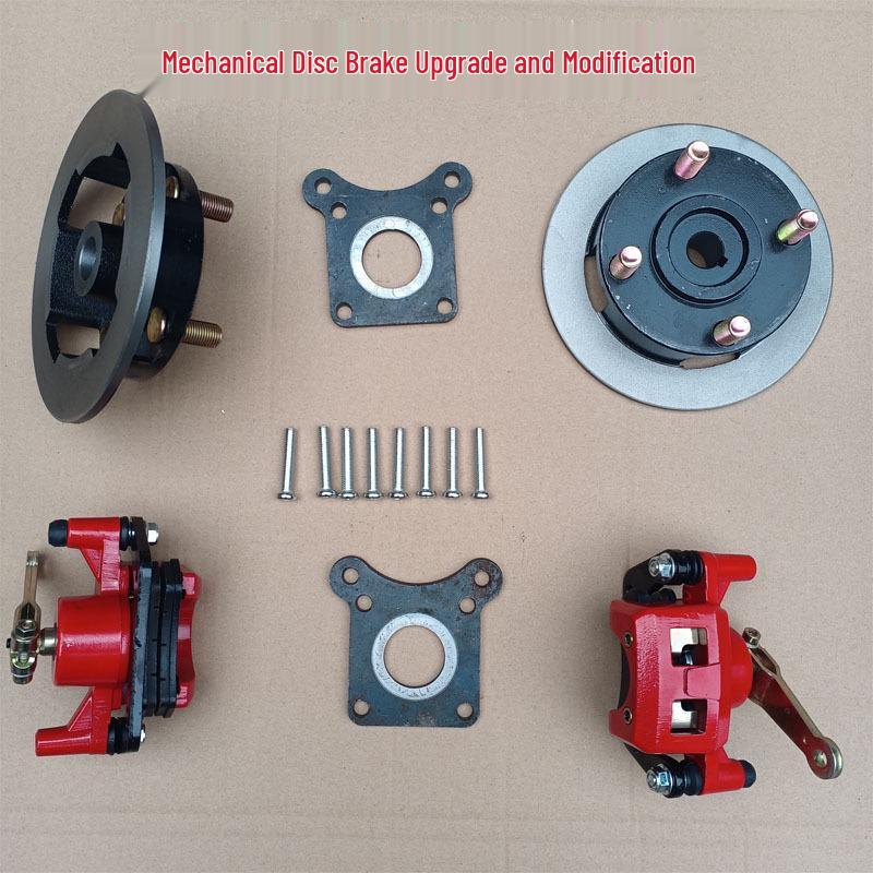 Electric Tricycle Brake Upgrade Kit: Rear Wheel Drum & Disc Brake Components