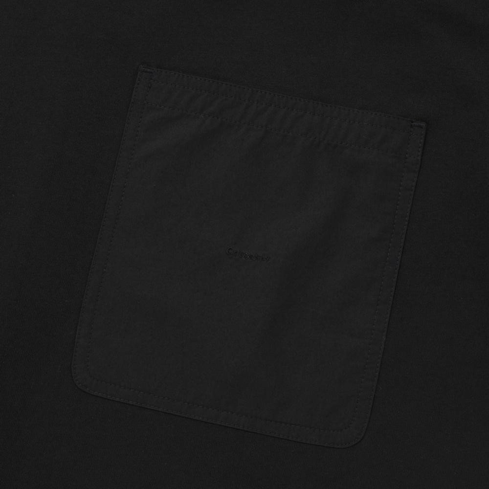COVERNAT Woven Mix T-Shirt Black