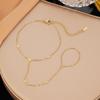 Gold-Plated Double Layer Thin Chain Stainless Steel Hand Chain Jewelry