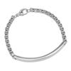 TIFFANY&Co. Venetian ID Bracelet Wrist Size6.4" Silver925 18.2g Women Used