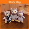 Owl Nippit With Hat Scarf Plush Toy Cartoon Stuffed Doll Decorations Kids Gift