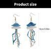 Beautiful Blue Jellyfish Earrings Featuring Portable Designs Great for Adding Nature Styles To Any Stylish Outfits